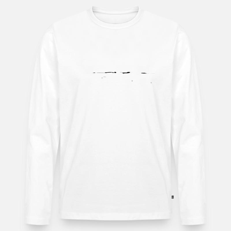Schwimmen – Shirt Evolution Schwimmer Geschenk - Männer Premium Bio Langarmshirt - Weiß