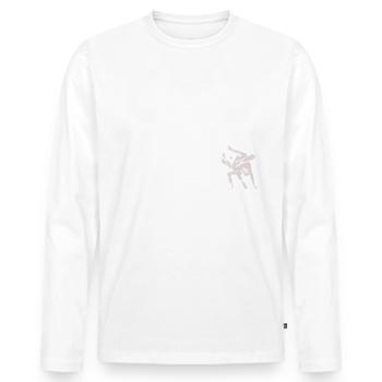 Lutte, lutteurs - T-shirt manches longues Premium bio Homme - blanc - Devant - Nico (187cm)