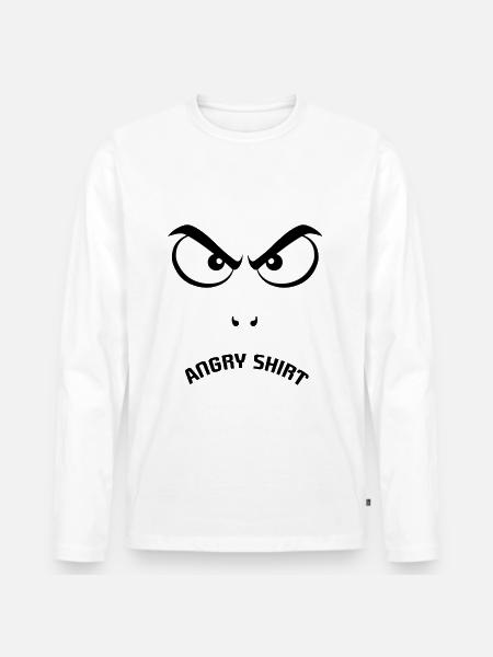 evil eye - Men's Premium Organic Long Sleeve Shirt - white
