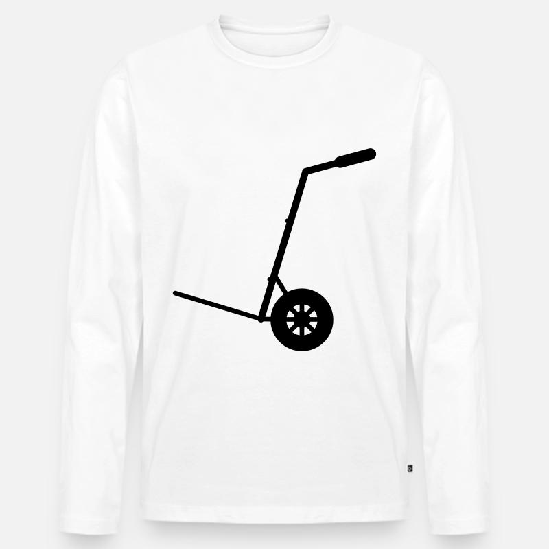 Sackkarre - Männer Premium Bio Langarmshirt - Weiß