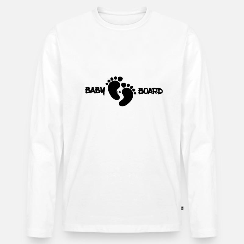 Baby on Board - Männer Premium Bio Langarmshirt - undefined