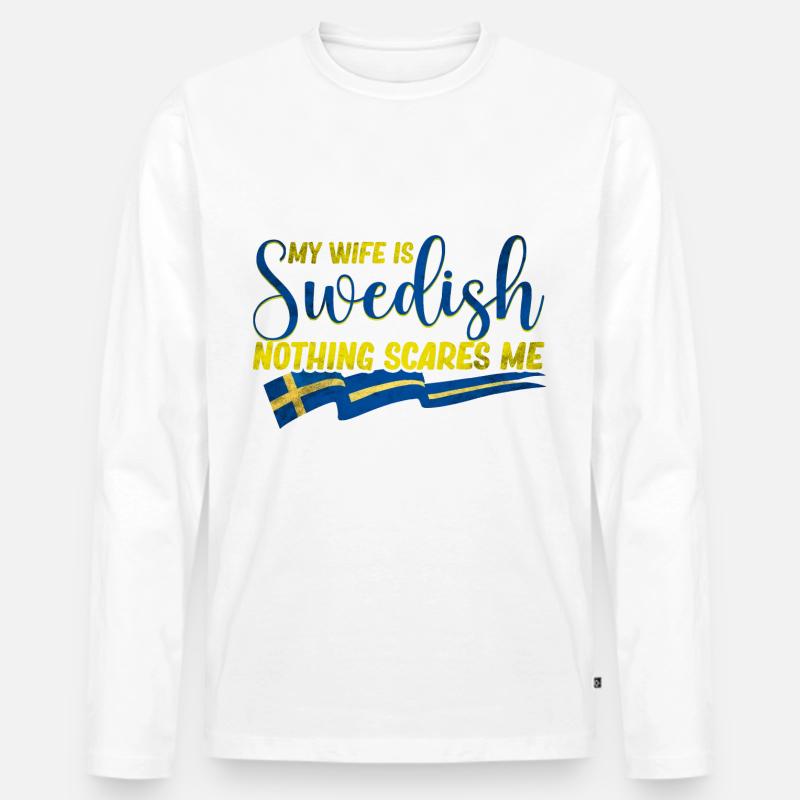 Schweden Ehemann - Männer Premium Bio Langarmshirt - undefined