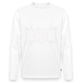 Tool - Screwdriver Screwdriver Hobbyist - Men's Premium Organic Long Sleeve Shirt - white - Front - Nico (187cm)