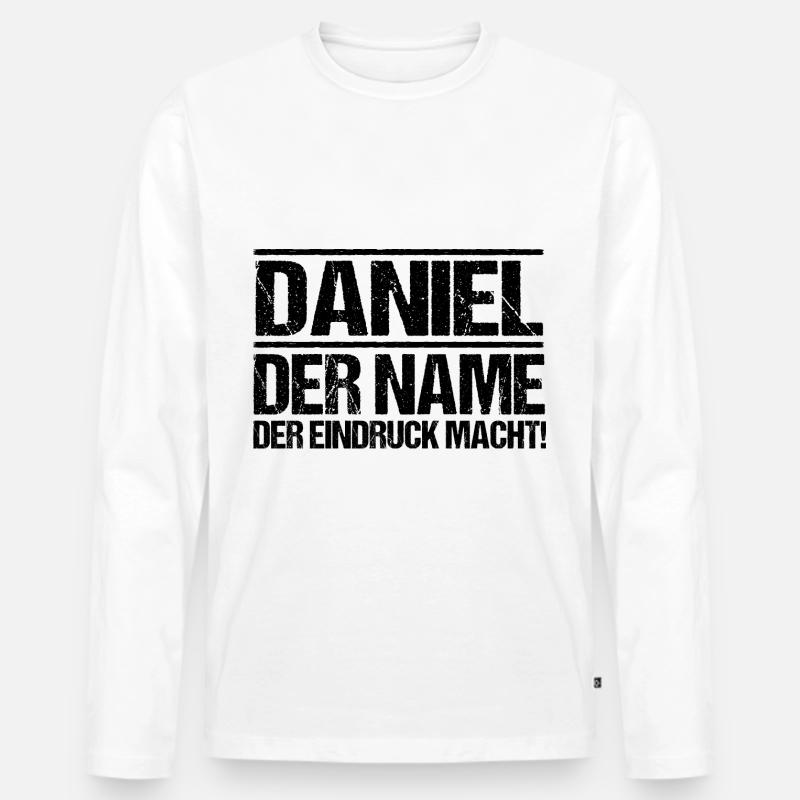 Vorname Daniel - Männer Premium Bio Langarmshirt - undefined