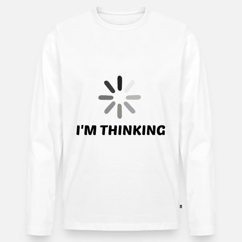 I'm Thinking Coder Software Developer Programmer N Männer Premium Bio Langarmshirt