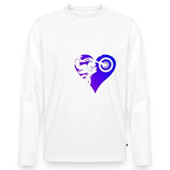 Dirt Bike Dirt Biker Dirt Bike Women Men - Men's Premium Organic Long Sleeve Shirt - white - Front - Nico (187cm)