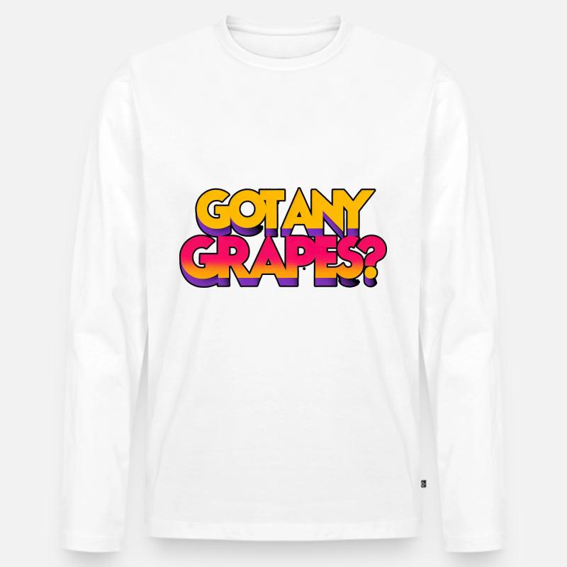 Got Any Grapes 5 - Männer Premium Bio Langarmshirt - Weiß