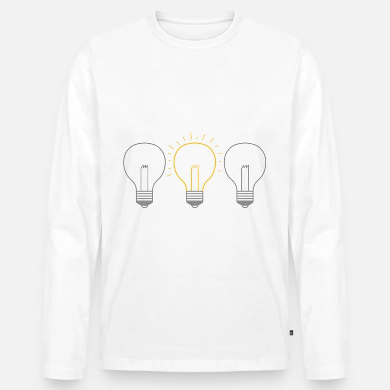 Glühbirne - Männer Premium Bio Langarmshirt - undefined