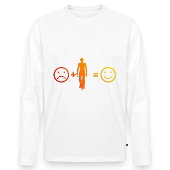 Cycling Cycling Ladies Cycling Cycling - Men's Premium Organic Long Sleeve Shirt - white - Front - Nico (187cm)