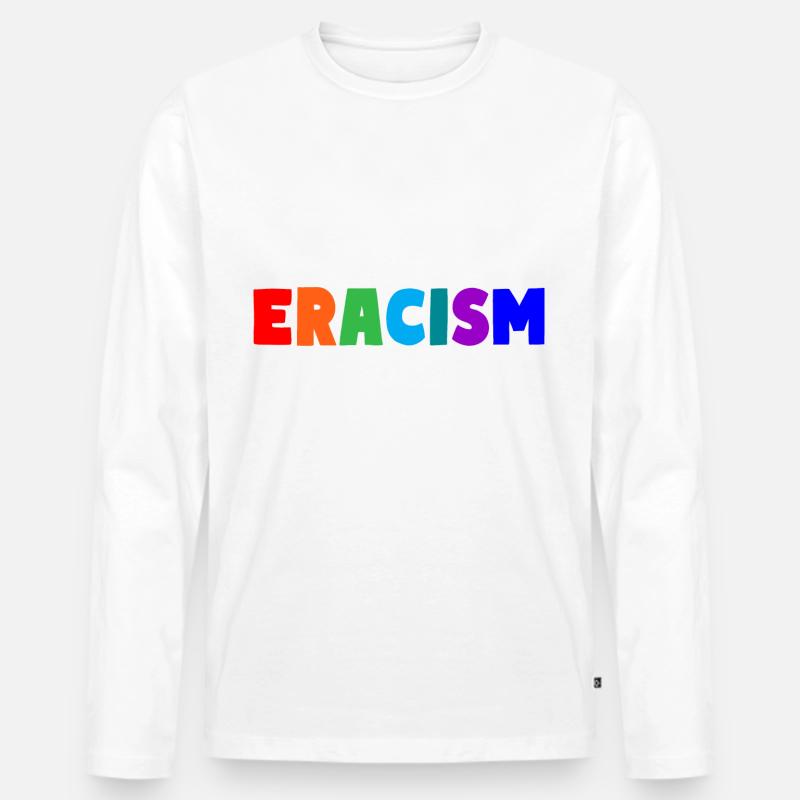 Eracism - Männer Premium Bio Langarmshirt - Weiß
