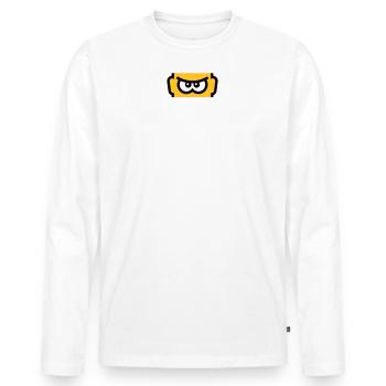 Quiconque me klaxonne vit dangereusement ! (NEG 3C) - T-shirt manches longues Premium bio Homme - blanc - Devant - Nico (187cm)