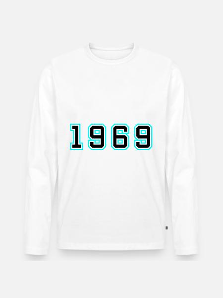 1969 Year Birthday - Men's Premium Organic Long Sleeve Shirt - white