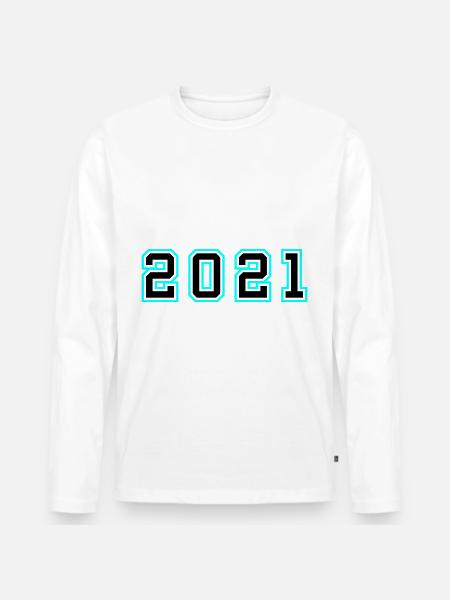 2021 Year Birthday - Men's Premium Organic Long Sleeve Shirt - white