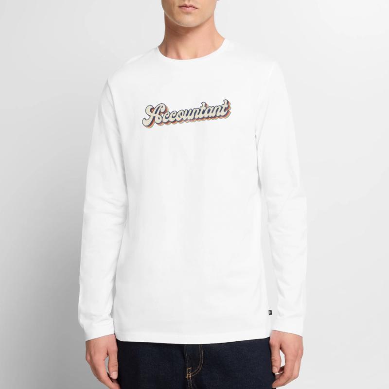 Comptable Comptable Comptable Comptabilité T-shirt manches longues Premium bio Homme