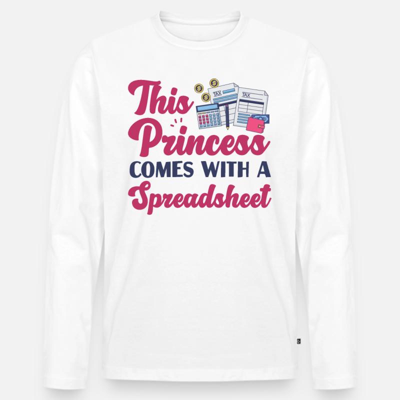 Comptable Comptable Comptable - T-shirt manches longues Premium bio Homme - blanc