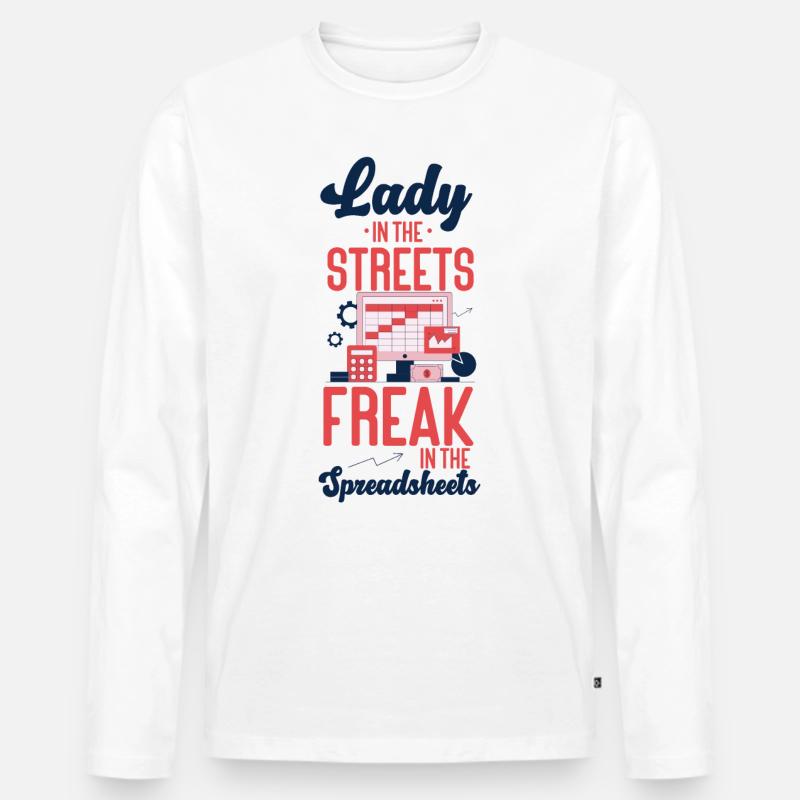 Comptable Comptable Comptable - T-shirt manches longues Premium bio Homme - blanc