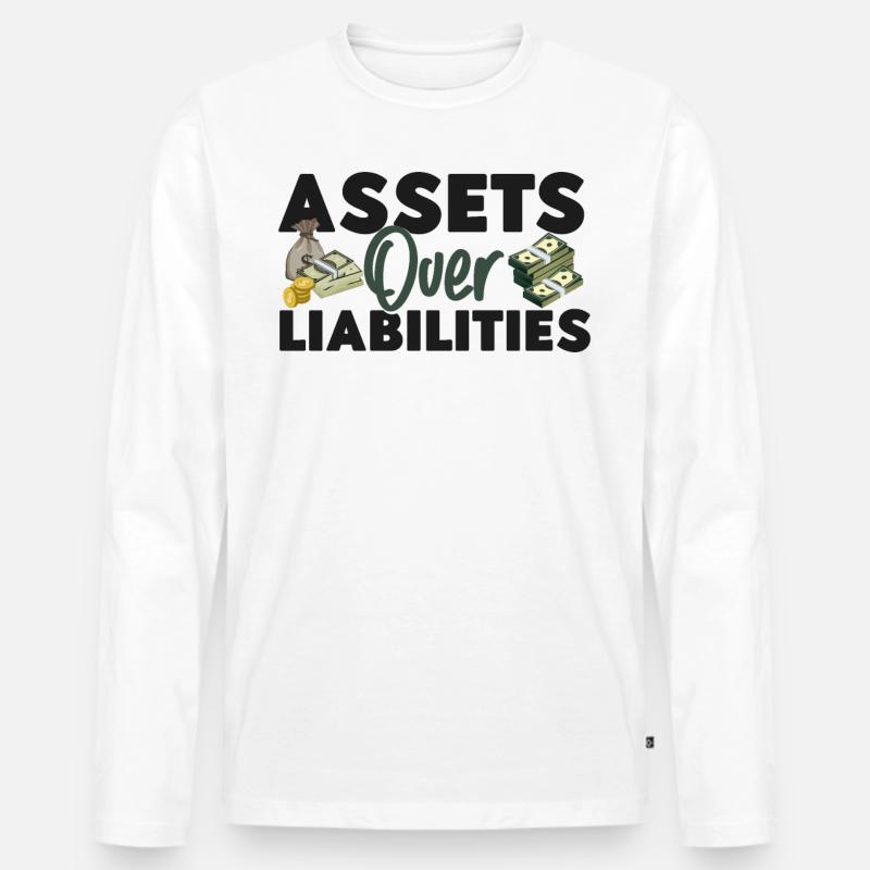 Comptable Comptable Comptable - T-shirt manches longues Premium bio Homme - blanc