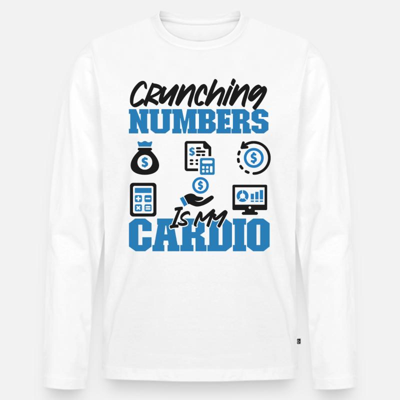 Comptable Comptable Comptable - T-shirt manches longues Premium bio Homme - blanc