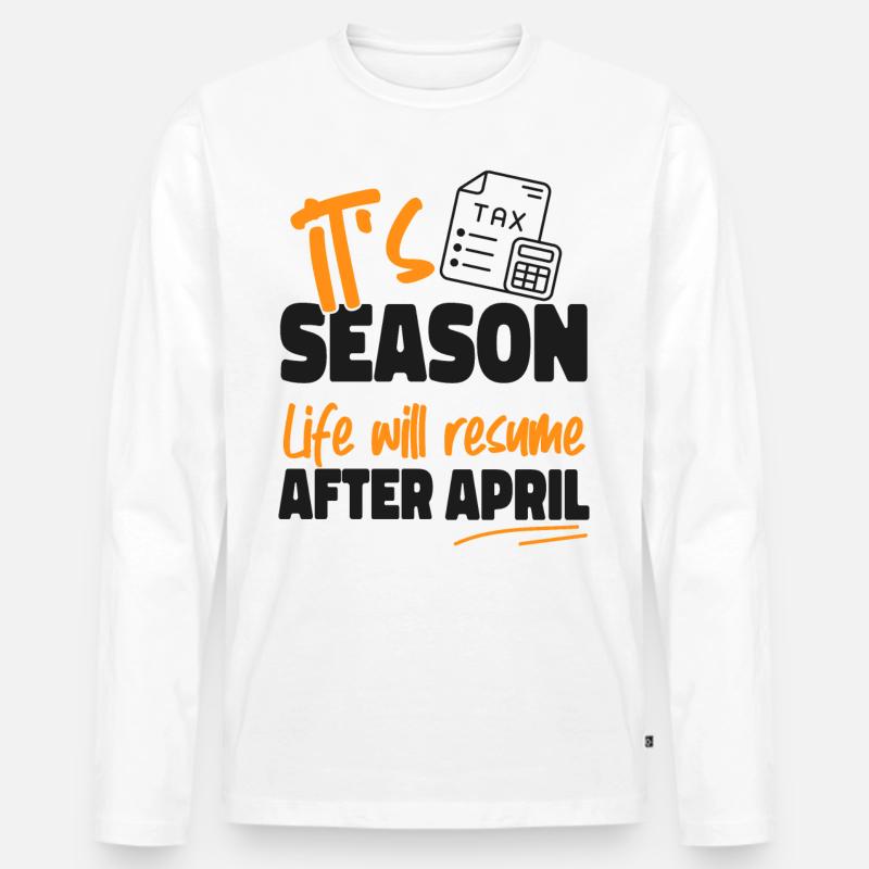 Comptable Comptable Comptable - T-shirt manches longues Premium bio Homme - blanc