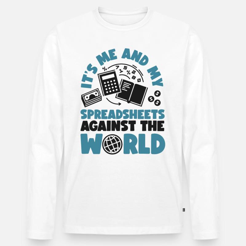 Comptable Comptable Comptable - T-shirt manches longues Premium bio Homme - blanc