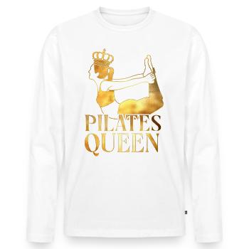 Pilates Instructor Teacher Pilates - Männer Premium Bio Langarmshirt - Weiß - Vorne - Nico (187cm)