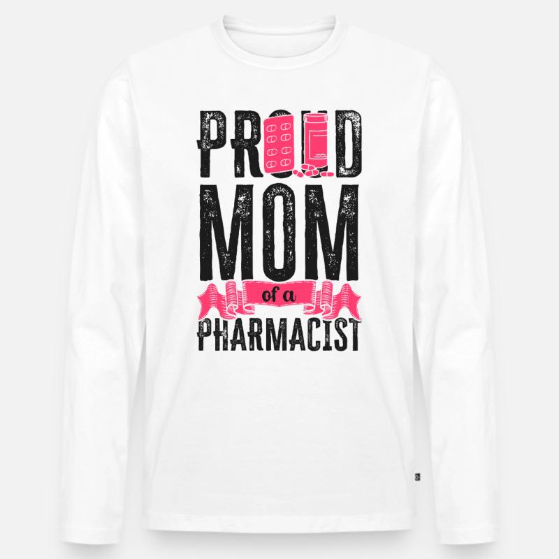 Pharmacy Tech Technician - Men's Premium Organic Long Sleeve Shirt - white