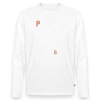 J Peux Pas J Ai Biathlon - T-shirt manches longues Premium bio Homme - blanc - Devant - Nico (187cm)