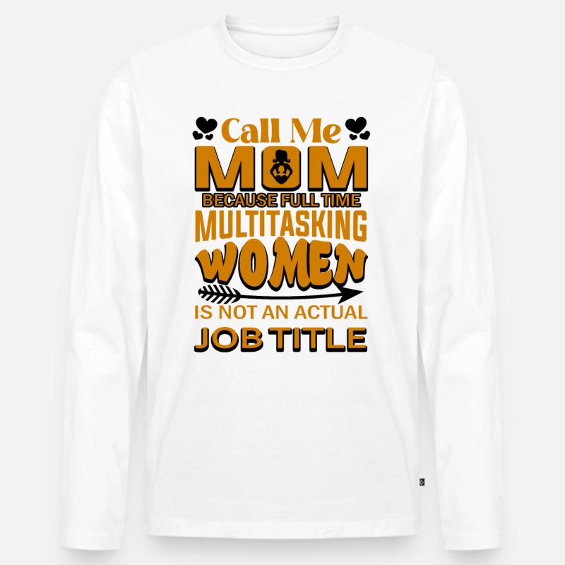 Mutter Multitasking - Männer Premium Bio Langarmshirt - undefined