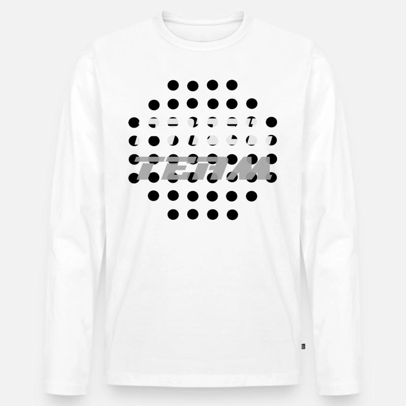 Padel Mannschaft - Männer Premium Bio Langarmshirt - Weiß