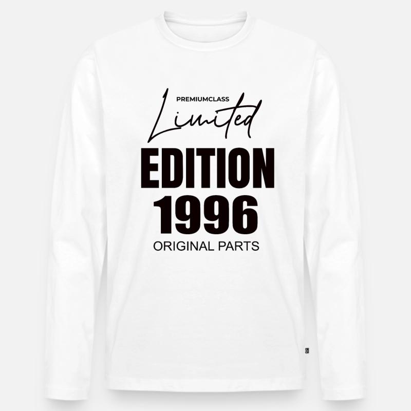 Limited Edition 1996 - Männer Premium Bio Langarmshirt - Weiß