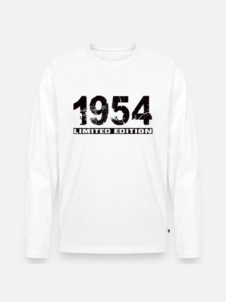 Édition limitée 1954 - T-shirt manches longues Premium bio Homme - blanc