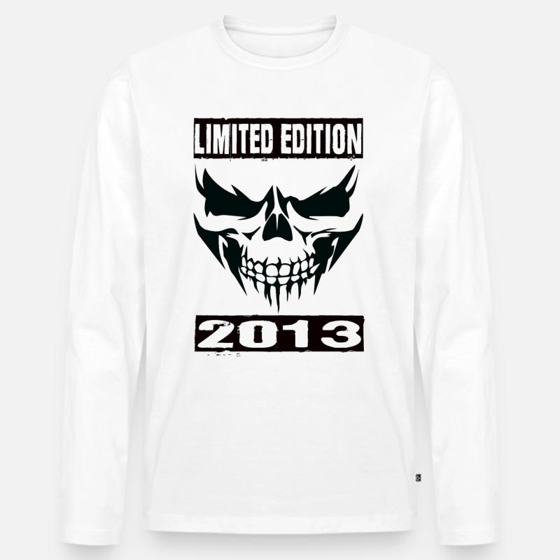 Limited Edition 2013 - Männer Premium Bio Langarmshirt - Weiß