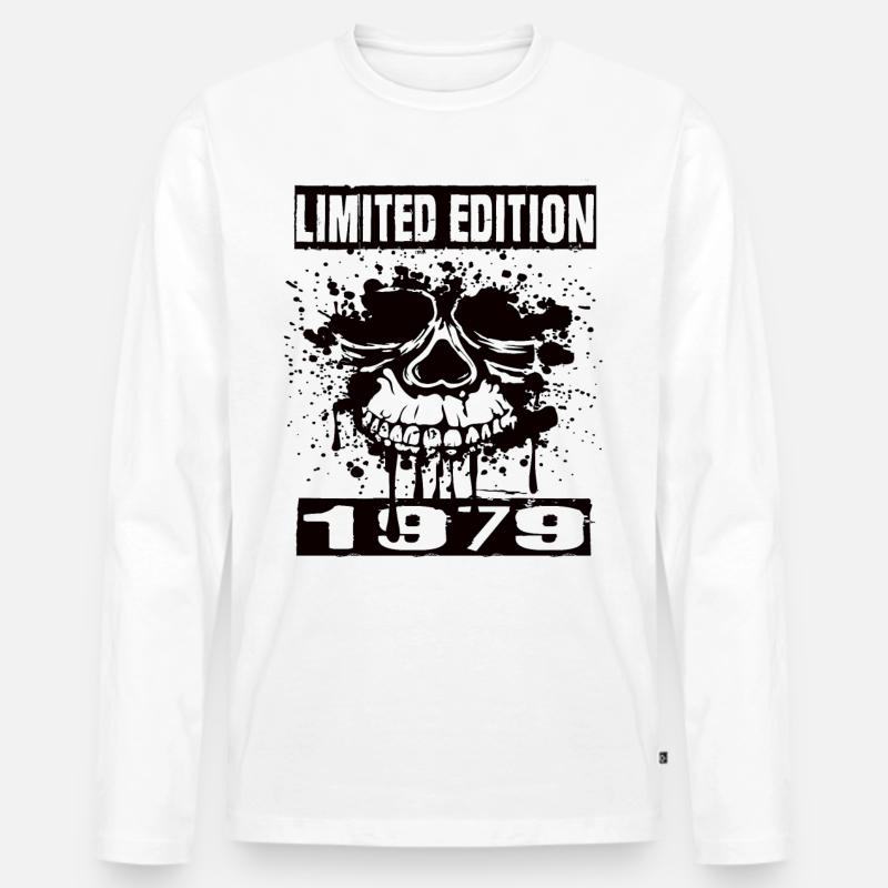Limited Edition 1979 - Männer Premium Bio Langarmshirt - Weiß
