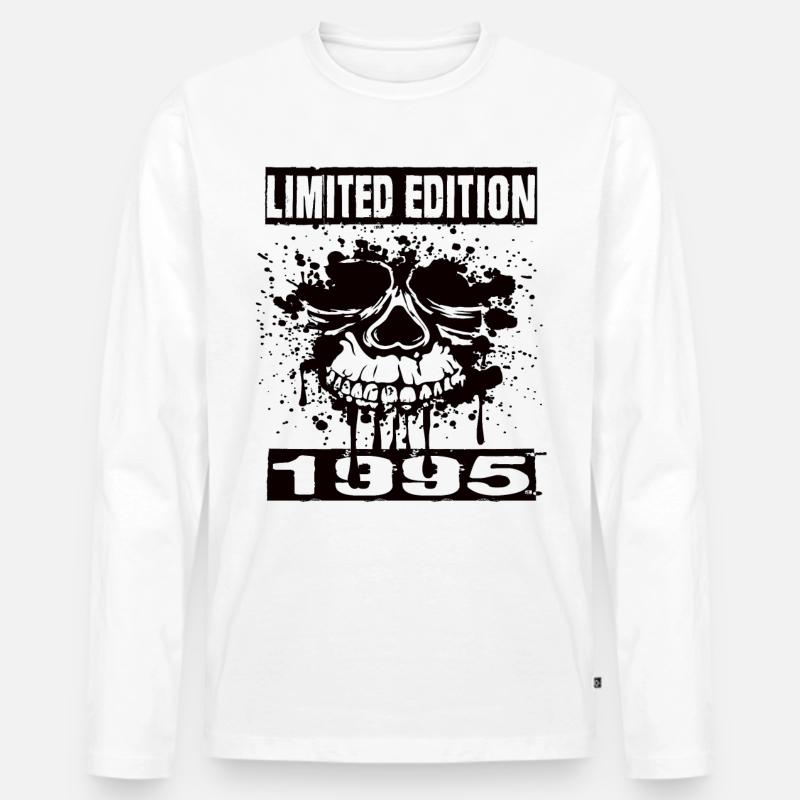 Limited Edition 1995 - Männer Premium Bio Langarmshirt - Weiß