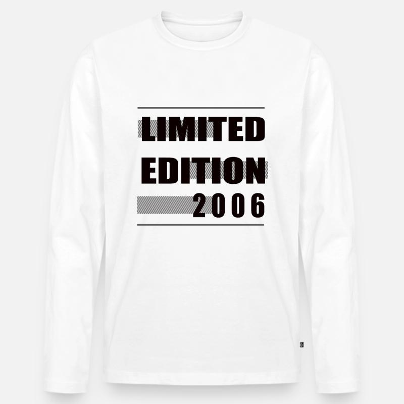 Limited Edition 2006 - Männer Premium Bio Langarmshirt - Weiß