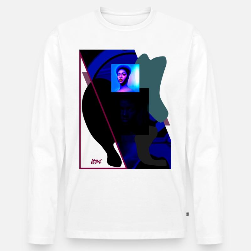 Konstruktivismus - Männer Premium Bio Langarmshirt - Weiß