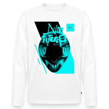 No Future, sorry... - Men's Premium Organic Long Sleeve Shirt - white - Front - Nico (187cm)