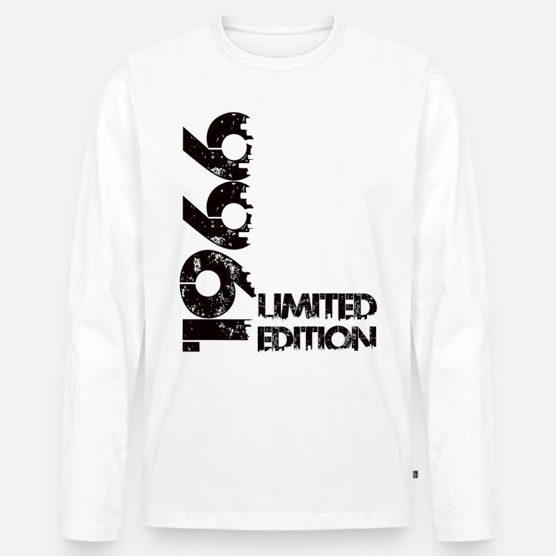 Limited Edition 1966 - Männer Premium Bio Langarmshirt - Weiß