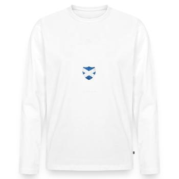 Glasgow rugby supplies - Men's Premium Organic Long Sleeve Shirt - white - Front - Nico (187cm)