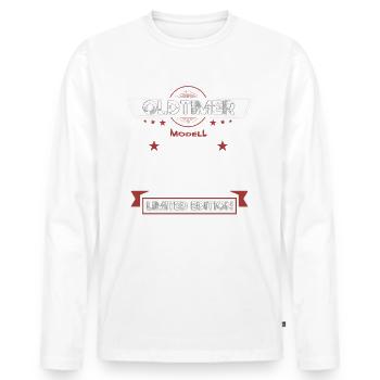 22. Geburtstag Mann Oldtimer April Jahrgang 2001 - Männer Premium Bio Langarmshirt - Weiß - Vorne - Nico (187cm)