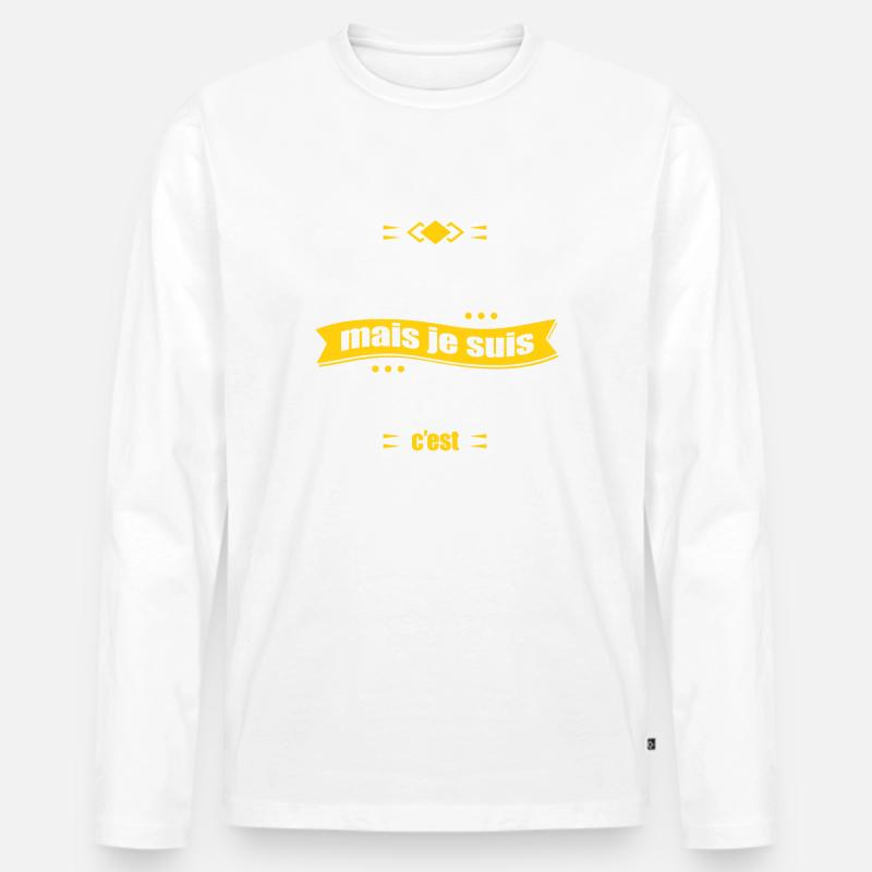 BENOÎT PARFAIT - PRENOM BENOÎT - T-shirt manches longues Premium bio Homme - blanc