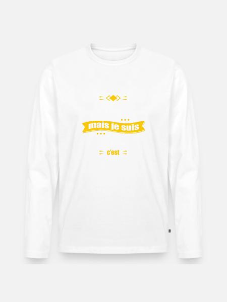 HILAIRE PARFAIT - PRENOM HILAIRE - T-shirt manches longues Premium bio Homme - blanc