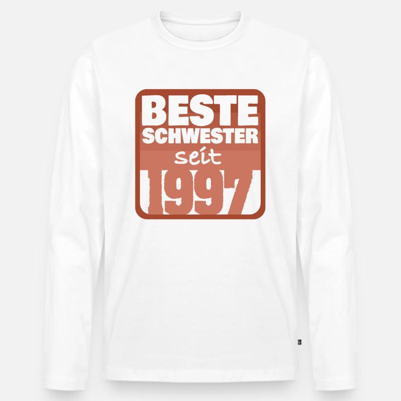 Schwester 1997 - Männer Premium Bio Langarmshirt - undefined