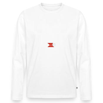 Le véritable Martiniquais au top - T-shirt manches longues Premium bio Homme - blanc - Devant - Nico (187cm)