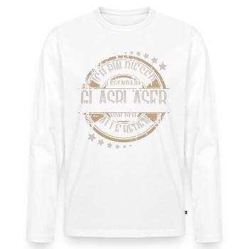 Glasbläser - Männer Premium Bio Langarmshirt - Weiß - Vorne - Nico (187cm)