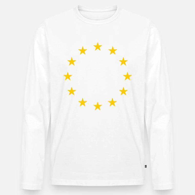 EU-Flagge - Männer Premium Bio Langarmshirt - undefined