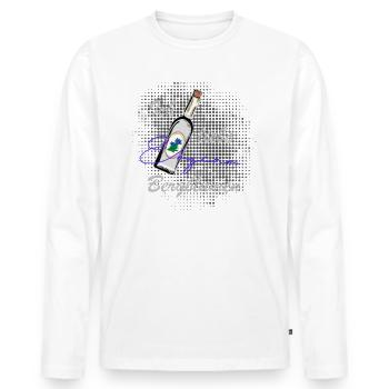 Ich liebe Bergblumen lustiger Spruch - Männer Premium Bio Langarmshirt - Weiß - Vorne - Nico (187cm)