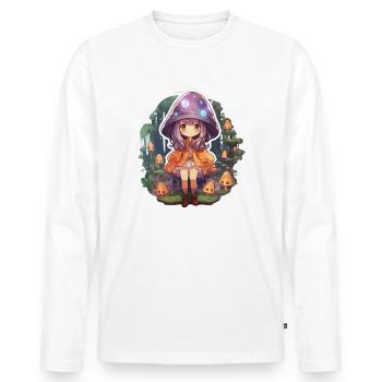 Enchanting Spellcaster Cartoon - Männer Premium Bio Langarmshirt - Weiß - Vorne - Nico (187cm)