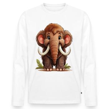 Mammut - Männer Premium Bio Langarmshirt - Weiß - Vorne - Nico (187cm)