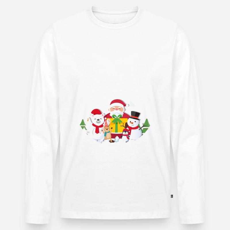 Weihnachten - Männer Premium Bio Langarmshirt - undefined